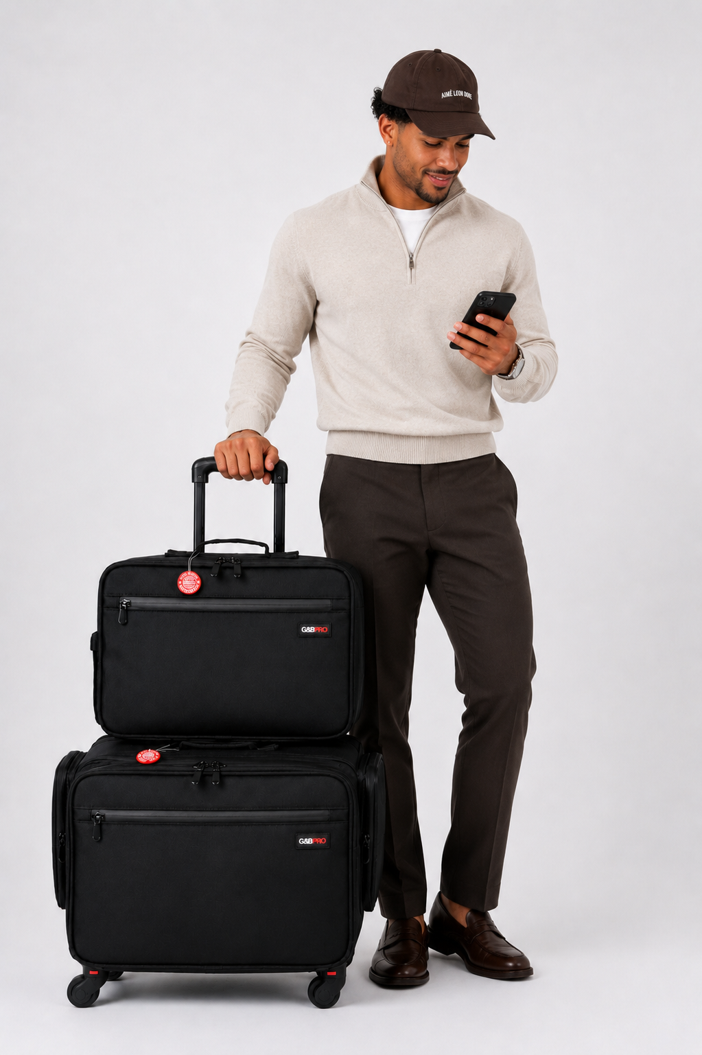 Rover Roller Duo Mobile Workstation with Extending Tray System – OG Black