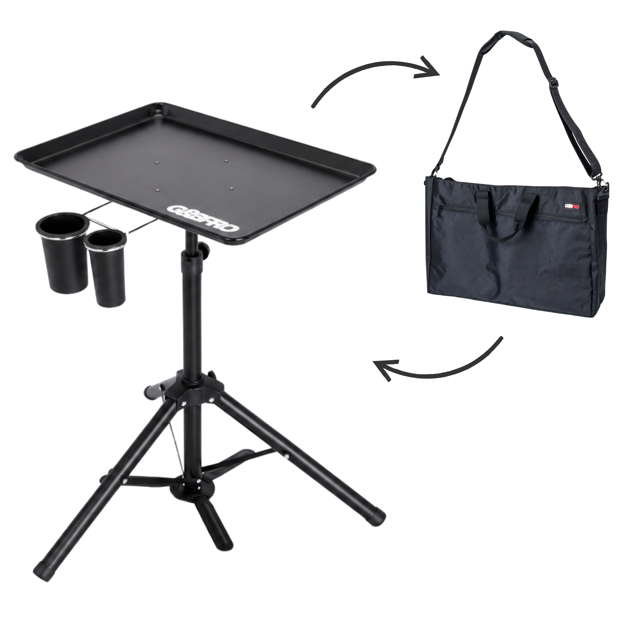 Portable Mobile Tray with Carry Bag
