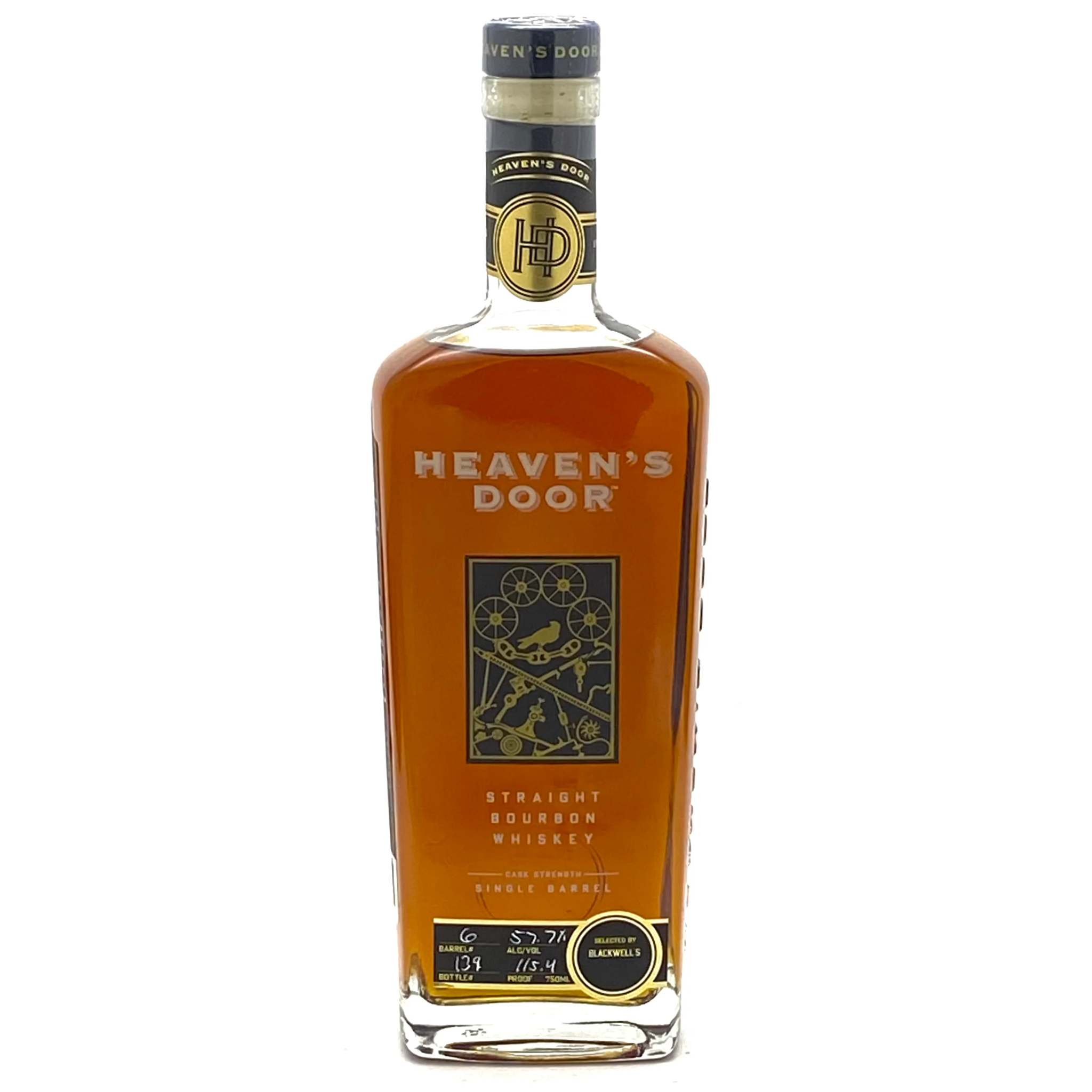 Heaven's Door Straight Bourbon Cask Strength Single Barrel Whiskey