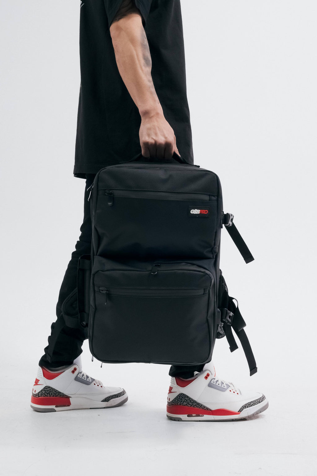 Full Size Mobile Workstation Backpack with Extending Tray System – OG Black