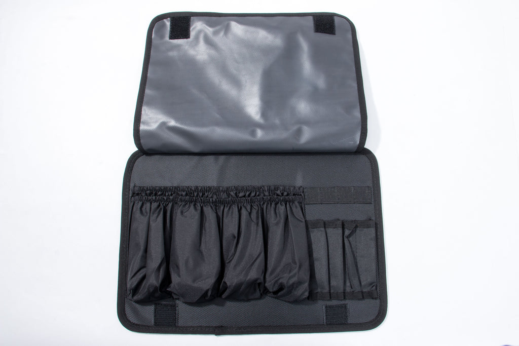 Roller Elite Mobile Workstation with LED Mirror & Extending Tray System – OG Black