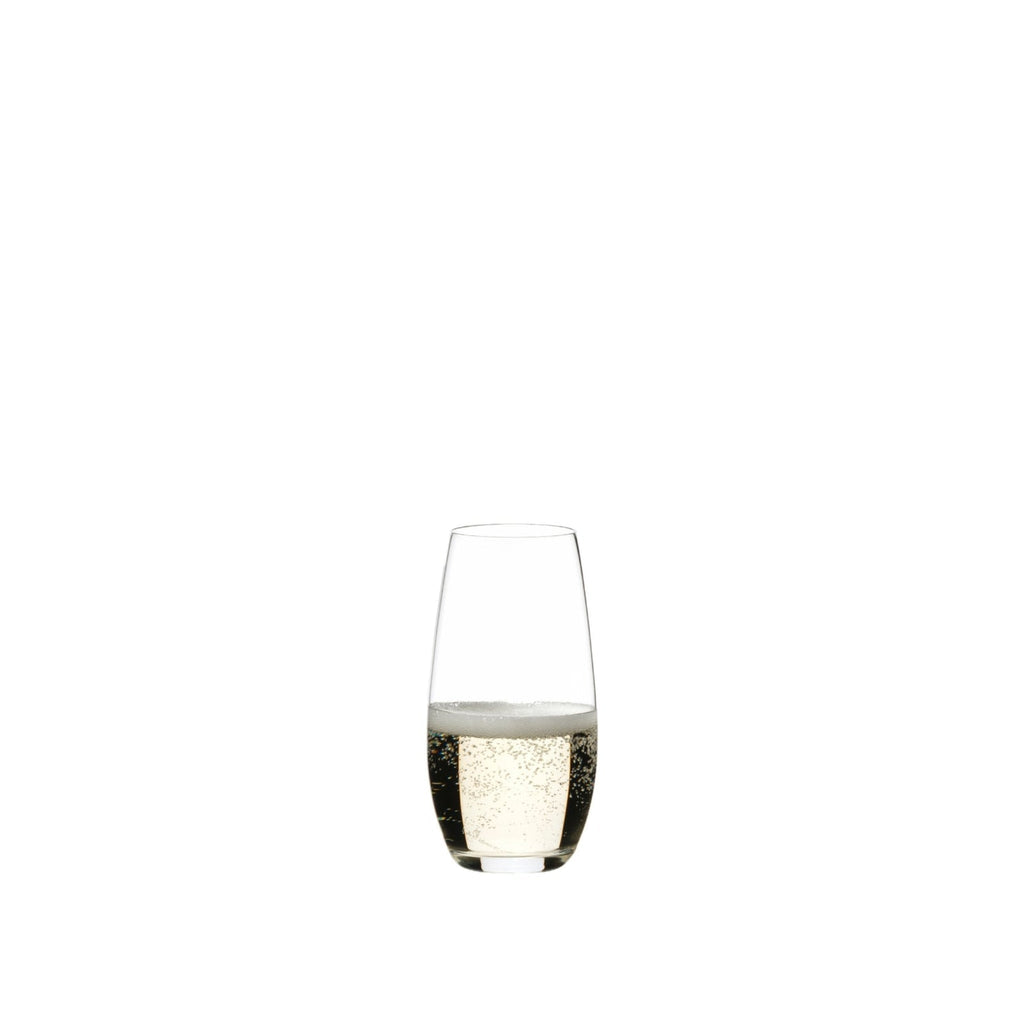 Riedel Flute O Champagne (414/28) – Set of 2 Stemless Crystal Glasses