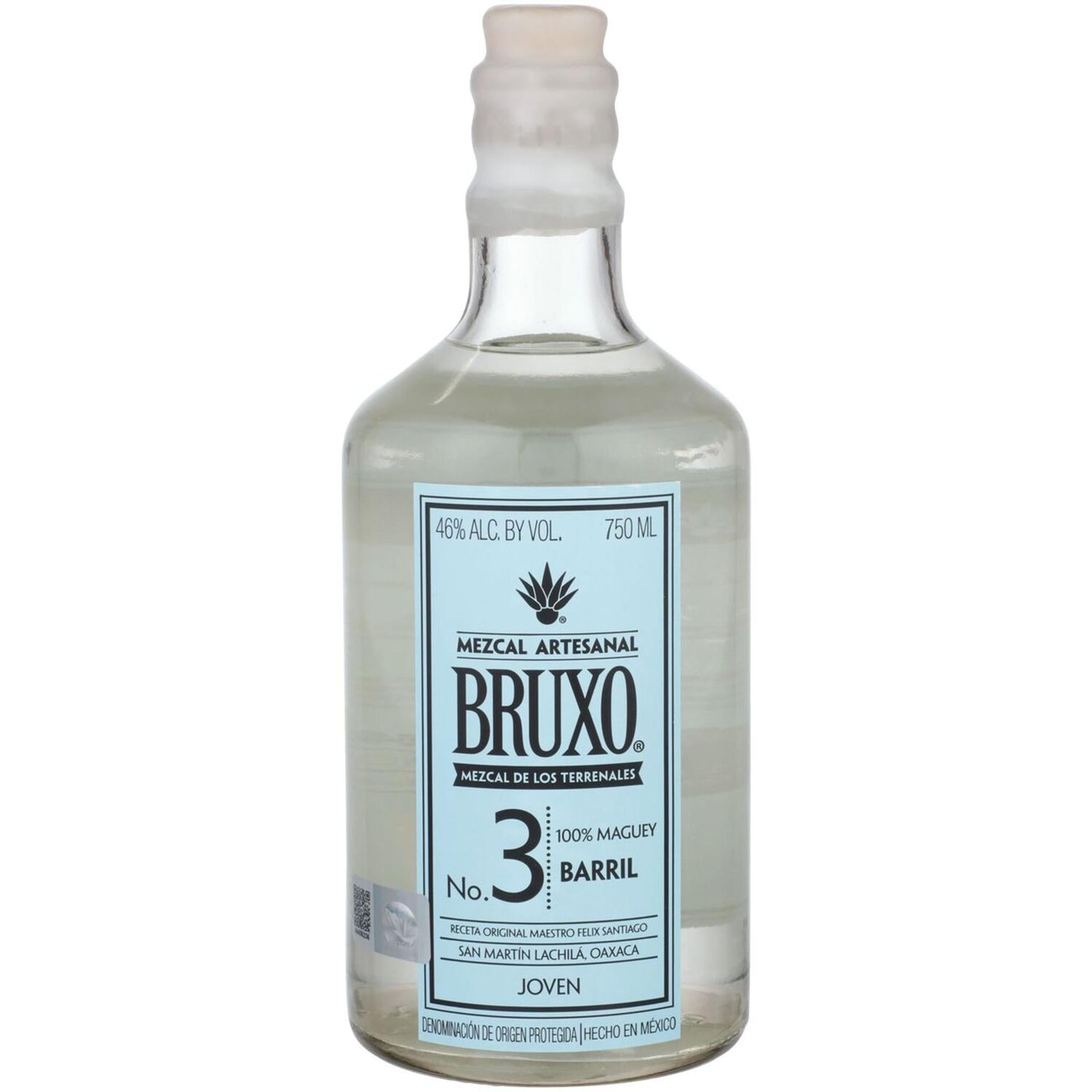 Bruxo Mezcal Artesanal Joven No. 3 Barril