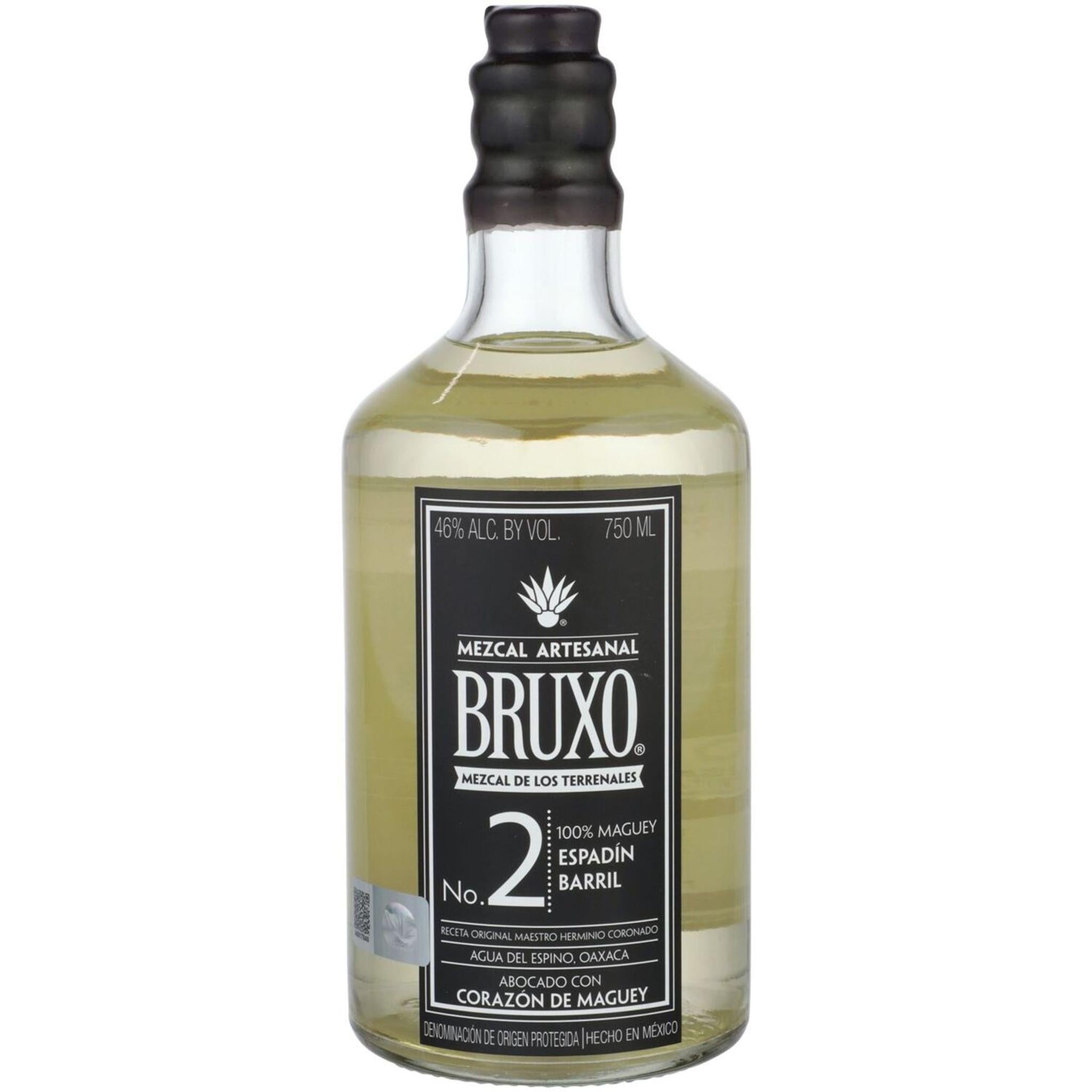 Bruxo Mezcal Artesanal No. 2 Espadin Barril Pechuga De Maguey
