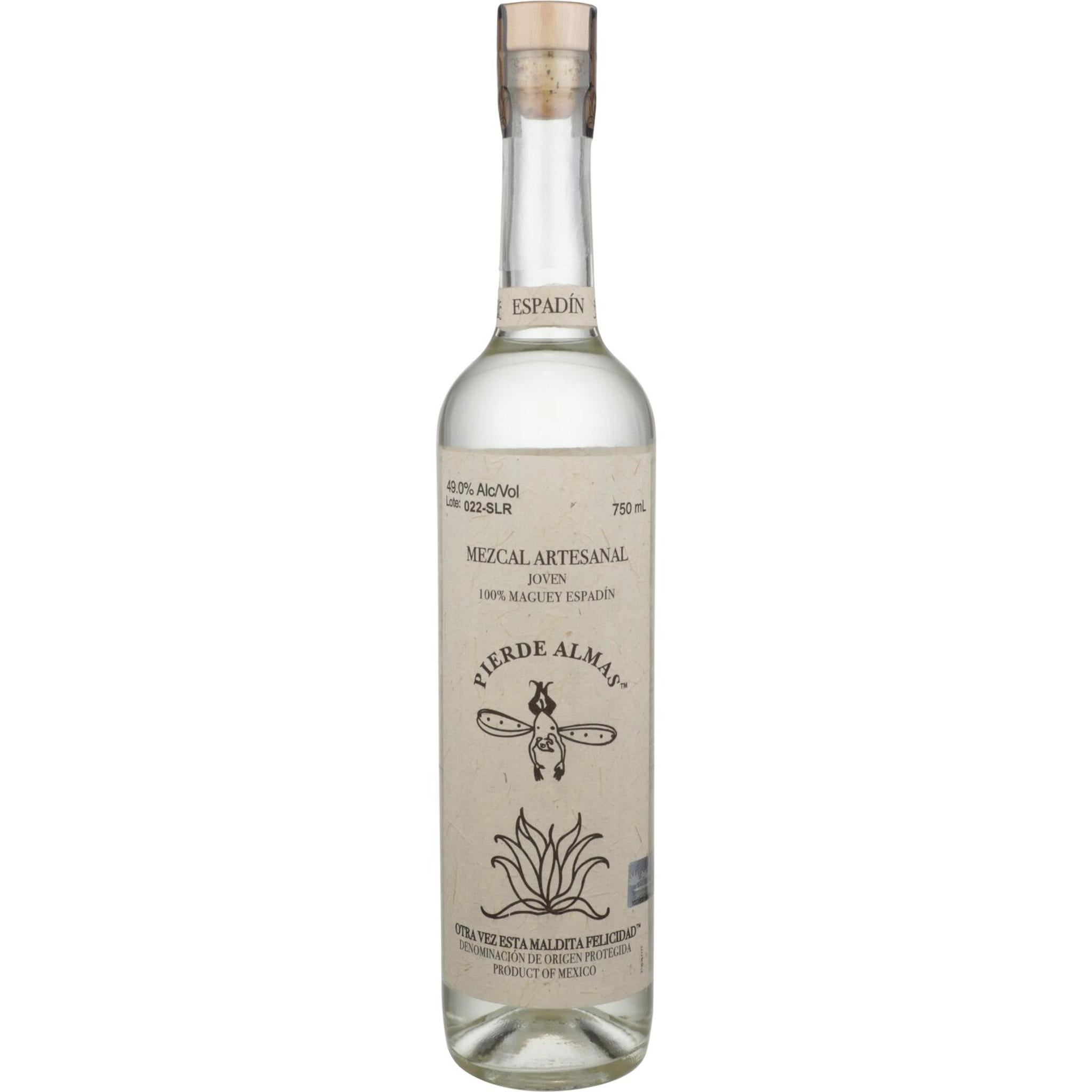 Pierde Almas Mezcal Joven Maguey Espadin La Puritita Verda